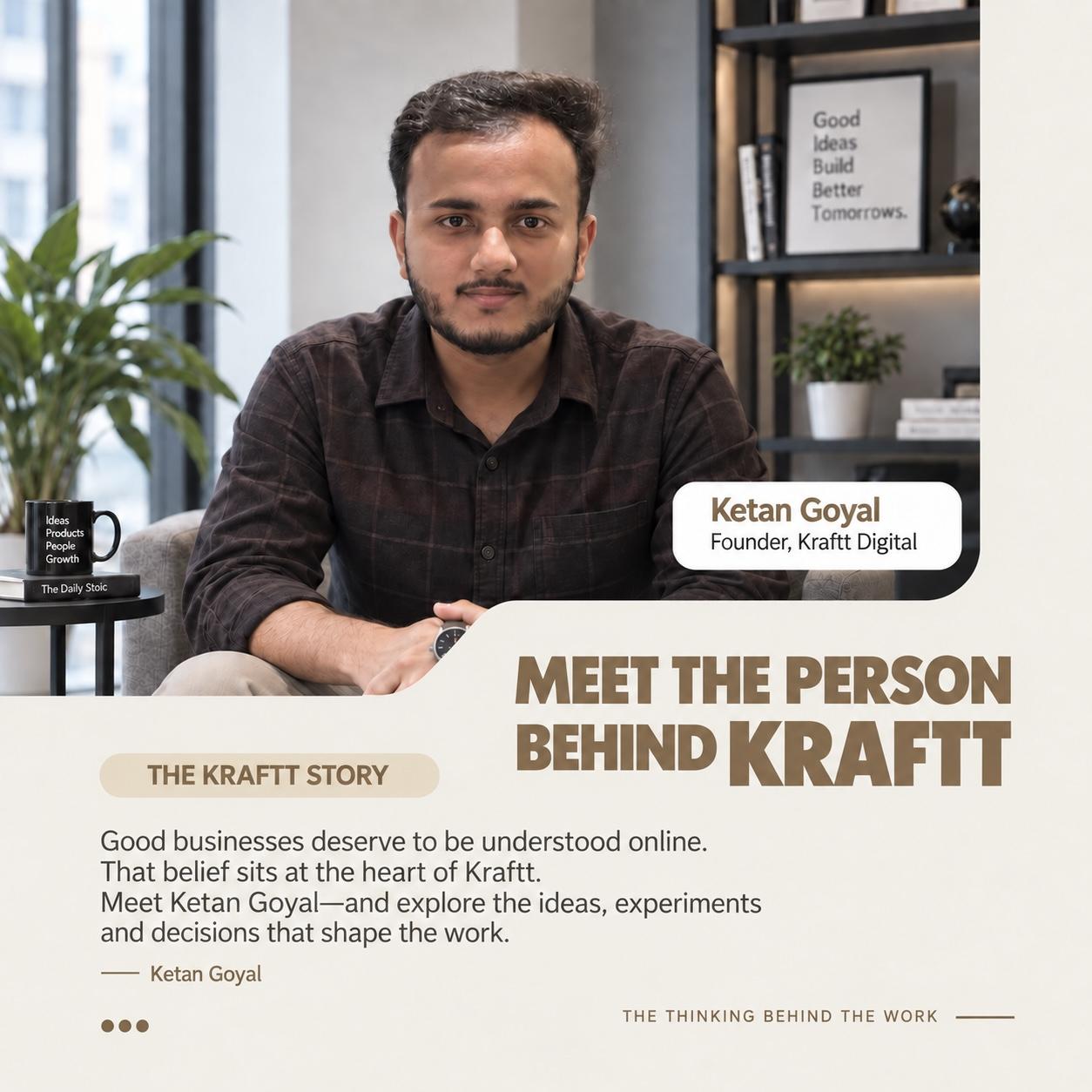 Ketan Goyal, founder of Kraftt Digital