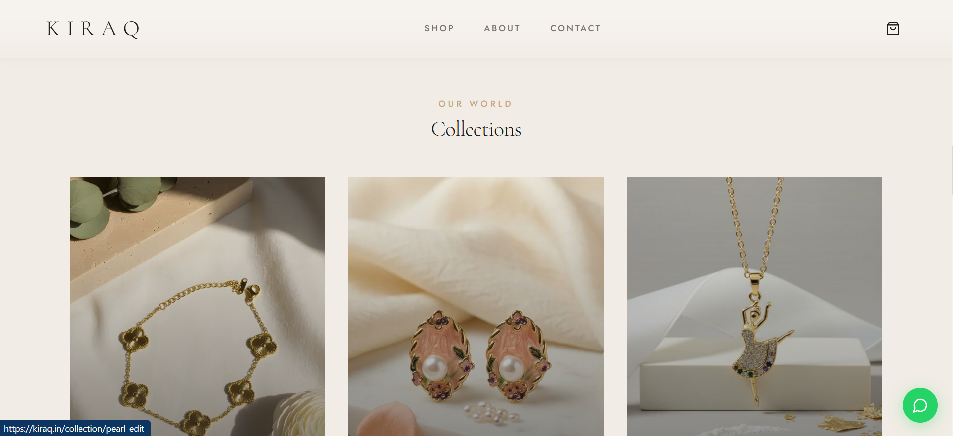 Kiraq Jewellery collection presentation